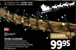 Din Isenkræmmer Snake Lyskæde tilbud