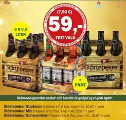 Købmandsgården Störtebeker Schwarzbier, DKK 59 tilbud