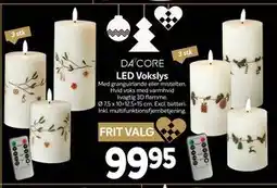 Din Isenkræmmer LED Vokslys, DKK 99.95 tilbud