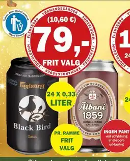 Købmandsgården Fuglsang Blackbird, Albani 1859, DKK 79 tilbud