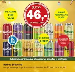 Købmandsgården Harboe Sodavand, DKK 46 tilbud