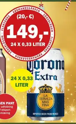 Købmandsgården Corona Extra, DKK 149 tilbud