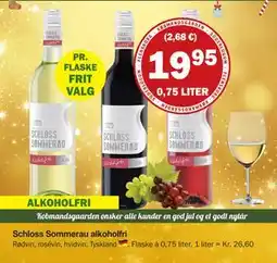 Købmandsgården Schloss Sommerau alkoholfri, DKK 19.95 tilbud