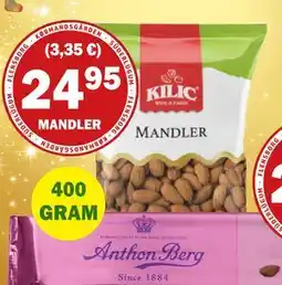 Købmandsgården Kilic Mandler, DKK 24.95 tilbud