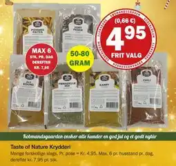 Købmandsgården Taste of Nature Krydderi, DKK 4.95 tilbud