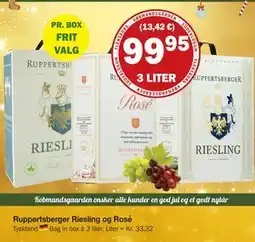 Købmandsgården Ruppertsberger Riesling og Rosé, DKK 99.95 tilbud