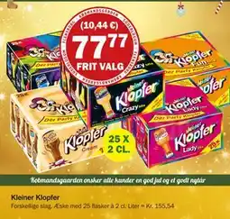 Købmandsgården Kleiner Klopfer, DKK 77.77 tilbud