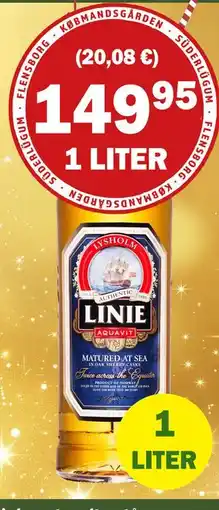 Købmandsgården Linie Aquavit, DKK 149.95 tilbud