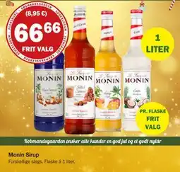 Købmandsgården Monin Sirup, DKK 66.66 tilbud