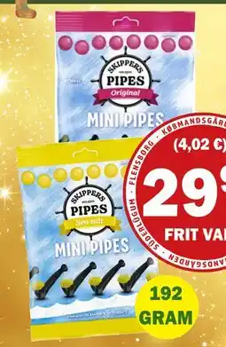 Købmandsgården Skippers Mini Pipes, DKK 29.95 tilbud
