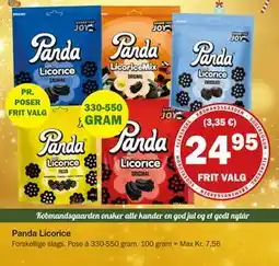 Købmandsgården Panda Licorice, DKK 24.95 tilbud