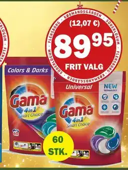 Købmandsgården Gama Univeral og Gama Color & Dark Pods, DKK 89.95 tilbud