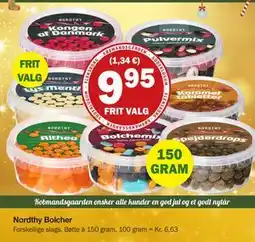 Købmandsgården Nordthy Bolcher, DKK 9.95 tilbud