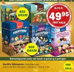 Købmandsgården Nordthy Slikkepinde, DKK 49.95 tilbud