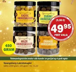 Købmandsgården Spangsberg Lakridskugler, DKK 49.95 tilbud