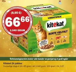 Købmandsgården Kitekat 24 pakker, DKK 66.66 tilbud