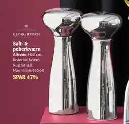 Kop & Kande GEORG JENSEN Salt- & peberkværn tilbud