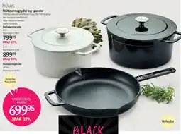 Kop & Kande Hâws Støbejernsgryder og -pander tilbud