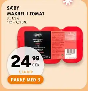 SÆBY MAKREL I TOMAT, DKK 24.99