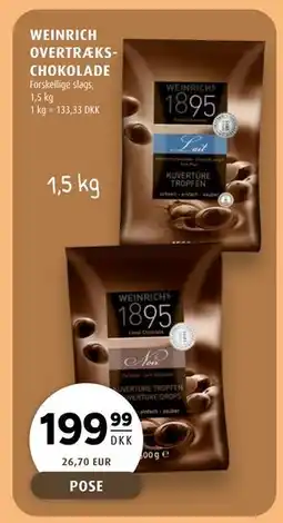 Scandinavian Park WEINRICH OVERTRÆKSCHOKOLADE, DKK 199.99 tilbud