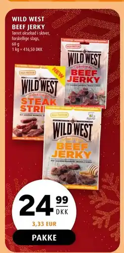 Scandinavian Park WILD WEST BEEF JERKY, DKK 24.99 tilbud
