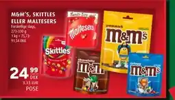 Scandinavian Park M&M’S, SKITTLES ELLER MALTESERS, DKK 24.99 tilbud