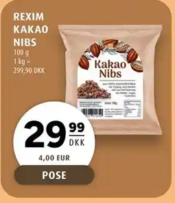 Scandinavian Park REXIM KAKAO NIBS, DKK 29.99 tilbud