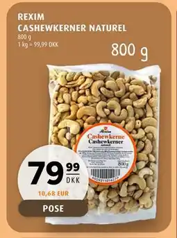 Scandinavian Park REXIM CASHEWKERNER NATUREL, DKK 79.99 tilbud