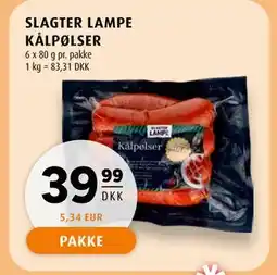 Scandinavian Park SLAGTER LAMPE KÅLPØLSER, DKK 39.99 tilbud