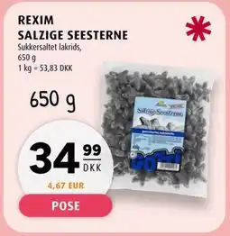 Scandinavian Park REXIM SALZIGE SEESTERNE, DKK 34.99 tilbud