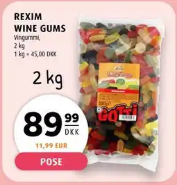 Scandinavian Park REXIM WINE GUMS, DKK 89.99 tilbud