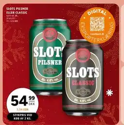 Scandinavian Park SLOTS PILSNER ELLER CLASSIC, DKK 54.99 tilbud