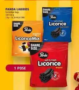 Scandinavian Park PANDA LAKRIDS, DKK 20 tilbud