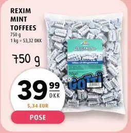 Scandinavian Park REXIM MINT TOFFEES, DKK 39.99 tilbud