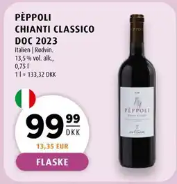 Scandinavian Park PÈPPOLI CHIANTI CLASSICO DOC 2023, DKK 99.99 tilbud