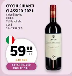 Scandinavian Park CECCHI CHIANTI CLASSICO 2021, DKK 59.99 tilbud