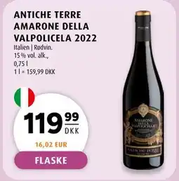 Scandinavian Park ANTICHE TERRE AMARONE DELLA VALPOLICELA 2022, DKK 119.99 tilbud