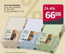 Fleggaard All In One Müslibar, DKK 66.66 tilbud