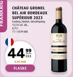 Scandinavian Park CHÂTEAU GROMEL BEL AIR BORDEAUX SUPÉRIEUR 2023, DKK 44.99 tilbud
