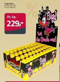 Fleggaard Flügel Shots, DKK 229 tilbud