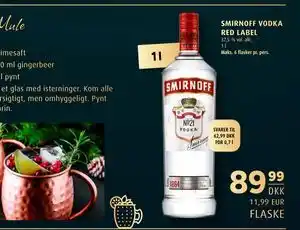 Scandinavian Park SMIRNOFF VODKA RED LABEL, DKK 89.99 tilbud