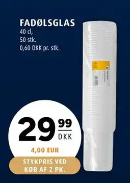 Scandinavian Park FADØLSGLAS, DKK 29.99 tilbud