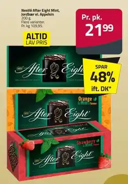 Fleggaard Nestlé After Eight Mint, Jordbær el. Appelsin, DKK 21.99 tilbud