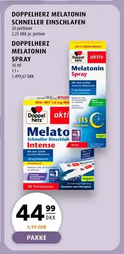 Scandinavian Park DOPPELHERZ MELATONIN SPRAY, DKK 44.99 tilbud