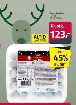 Fleggaard Toms Snebolde, DKK 123 tilbud