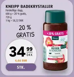 Scandinavian Park KNEIPP BADEKRYSTALLER, DKK 34.99 tilbud