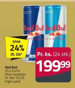 Fleggaard Red Bull, DKK 199.99 tilbud
