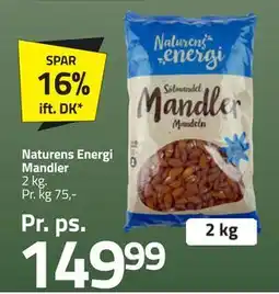 Fleggaard Naturens Energi Mandler, DKK 149.99 tilbud