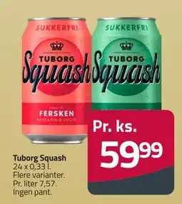 Fleggaard Tuborg Squash, DKK 59.99 tilbud