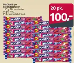 Fleggaard MAOAM 5-pk Frugtkarameller, DKK 100 tilbud